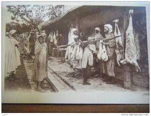 ALGERIE - BOU-SAADA - une boucherie indigène - CPA n°40