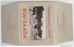 Z861 petit carnet de 10 vues  BOU SAADA  10 X 7 CM