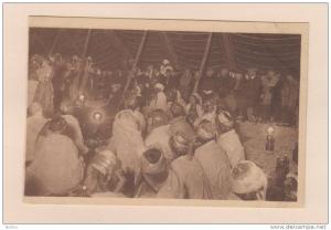D51315 Postcard Bou-Saada Danses d'Ouleds Nails sous la tente devant led Touristes, Unused