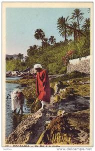 BOU - SAADA - Un flirt à la rivière - carte couleur à voir