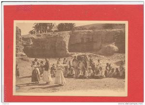 BOU SAADA cpa animée Danses d ' Ouleds Nails             22 Edit R Prouho