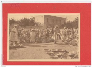 BOU SAADA cpa animée Un Jour de  Marché              23 Edit R Prouho