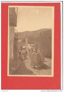 BOU SAADA cpa animée Rue Coumes      39 Edit R Prouho