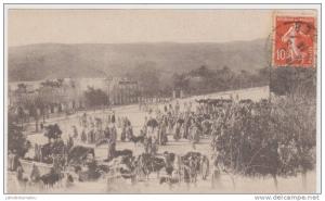 CPA.ALGERIE.BOU SAADA.PLACE COLONEL PEIN. UN JOUR DE MARCHE