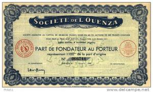Société de l'Ouenza (part)