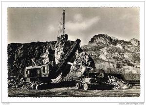 OUENZA CONSTANTINE (ALGERIE) - CPSM (GRAND FORMAT) - PELLE ELECTRIQUE ET CAMION CARRIERE