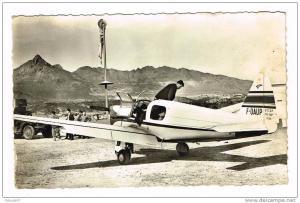 OUENZA (ALGERIE) - CPSM (FORMAT CPA) - LE TERRAIN D' ATTERRISSAGE - AVION