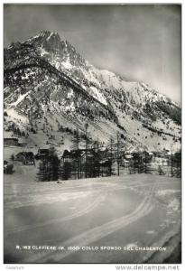 Claviere (Clavieres) Collo sfondo del Chaberton, CPSM très bel état