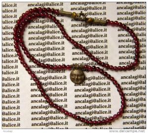 OG137 - COLLANINA DI PERLINE GIRO COLLO CON SIMBOLO DEL SOLE -