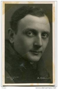 CARTOLINA ALBERTO COLLO ATTORE ACTOR CINEMA FOTO CIVIRANI ROMA