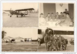 Algérie, Guerre d´Algérie, COLLO, AVIATION lot de 4 photos 7 X 10