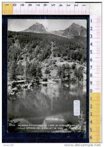 V43445 VENAUS VALSUSA PITTORESCA IL LAGO DI FERRERA CENISIO COLLO SFONDO DEL GIUSALET