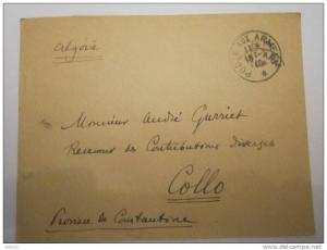lettre pour collo algérie  province constantine en franchise militaire  fm secteur postal 40 exp  medecin lt colonel