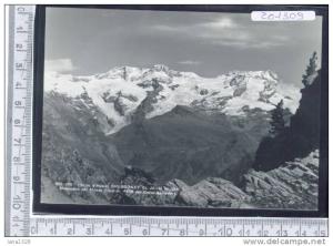 Z01309 GRESSONEY SAINT JEAN MASSICCIO DEL MONTE ROSA DAL COLLO BELVEDERE