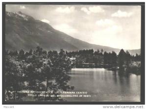 R4396 VENAUS VALSUSA PITTORESCA IL LAGO FERRARA CENISIO COLLO SFONDO DEL ROCCIAMELONE PANORAMA