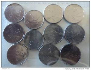 ITALIA - 50£.1990  DIAMETRO RIDOTTO - SENZA ROMBO SOTTO IL COLLO E TRACCE DI METALLO SU IMPRONTA  REP.CA  ITALIANA -