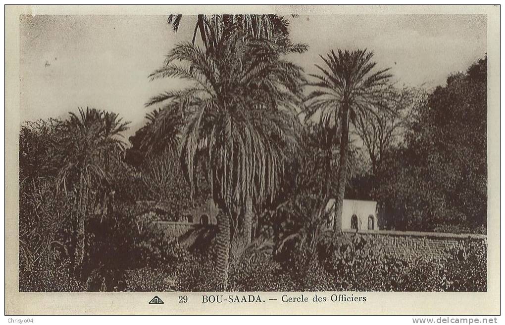 34Ch    Algerie Bou Saada cercle des officiers