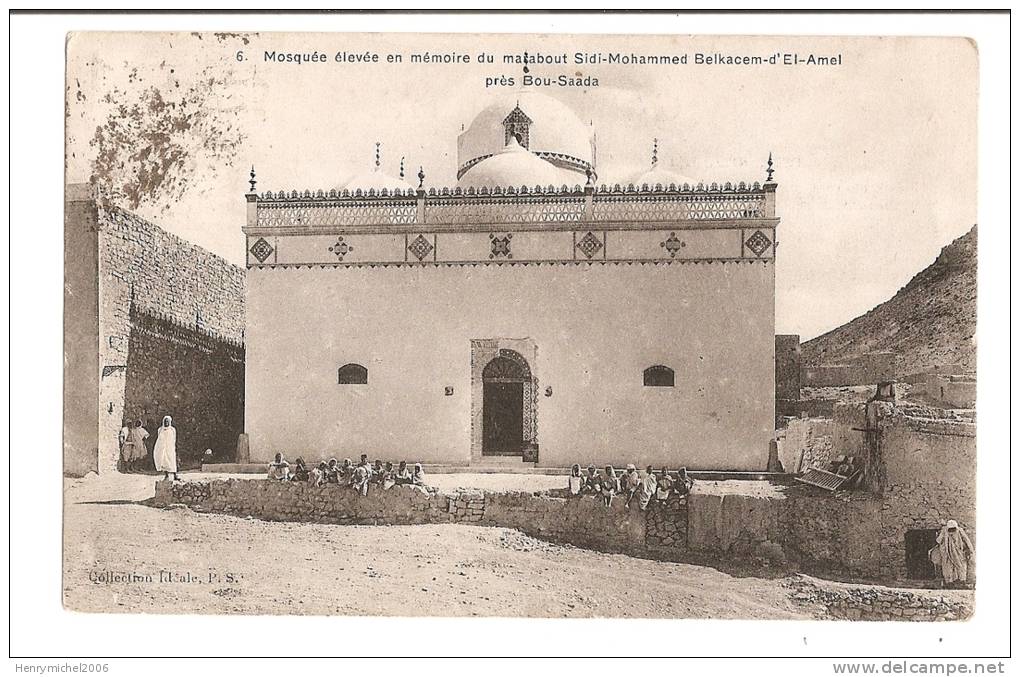 algerie - mosquée élevée en mémoire du marabout sisi mohammed belkacem d'el amel près bou saada