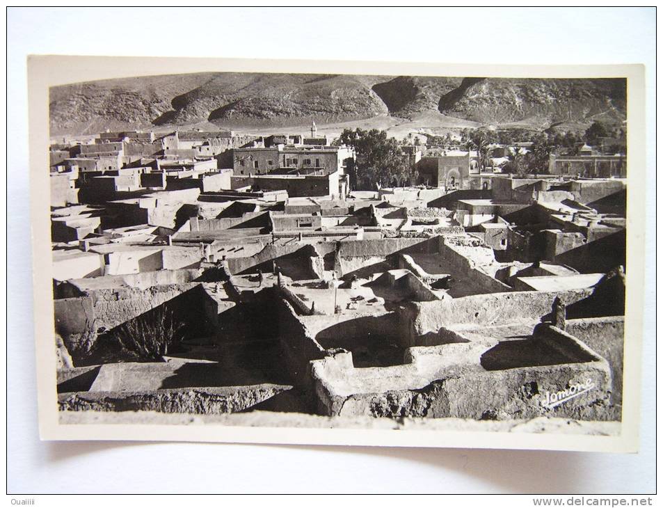 cpsm, carte photo, très belle vue, Bou Saada, la ville