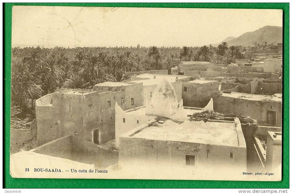cpa   ALGERIE  -   BOU  SAADA  -  un coin  de l'oasis      ...............LMG6