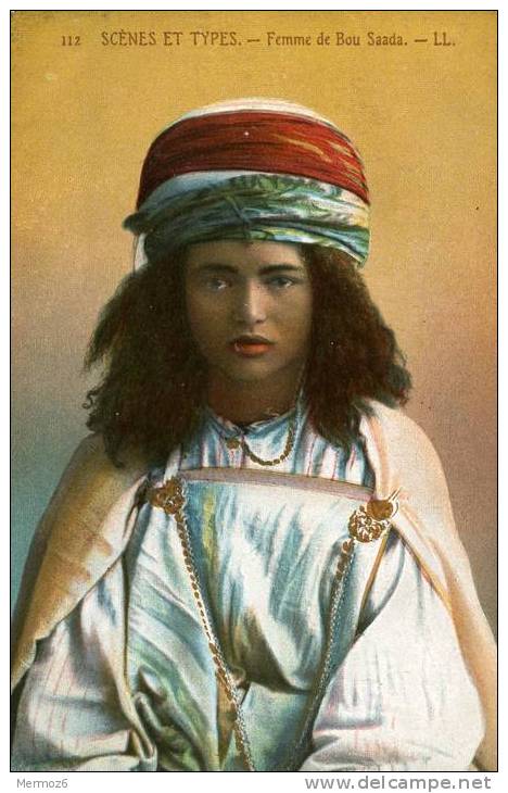 femme de bou saada scenes et types 112 LL colorisée