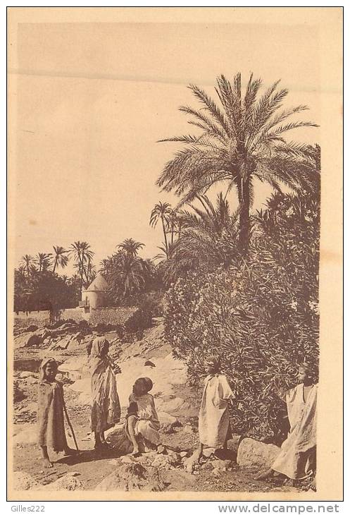 ALGERIE 118 CPA  BOU SAADA tprès de la fontaine maboul un joli coin de l'oued     belle carte