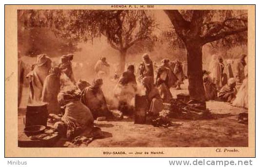 ALGERIE -  BOU - SAADA Jour de marche ,agenda P.L.M 1930.