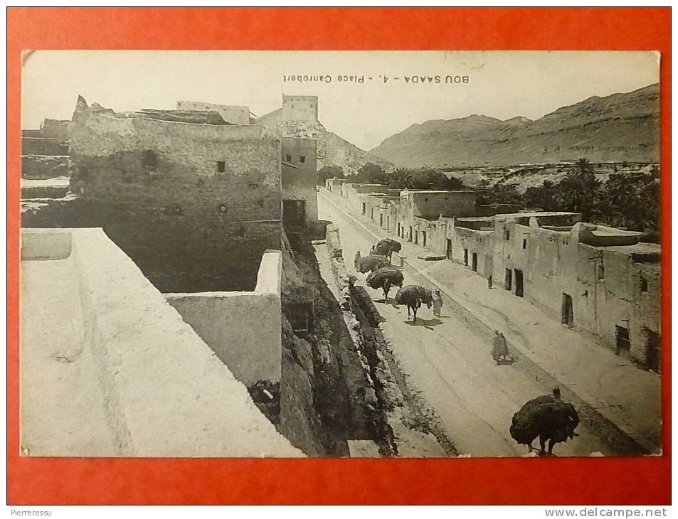 ALGÉRIE BOU SAADA PLACE CANROBERT legende a l envers