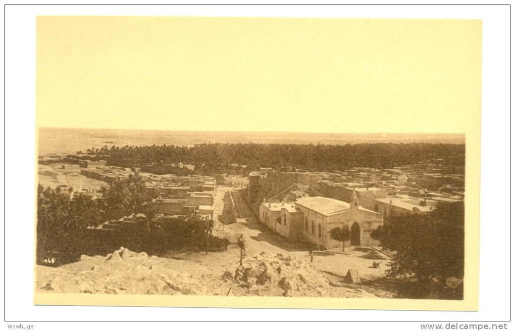 ALGERIA BOU SAADA 47831 POSTCARD VUE GENERALE MARKET PLACE COTTAGE VINTAGE