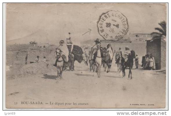 52 BOU SAADA   LE DEPART POUR KES COURSES