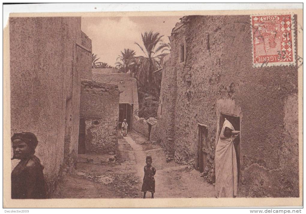 BR46301 Bou saada une rue arabe    2 scans
