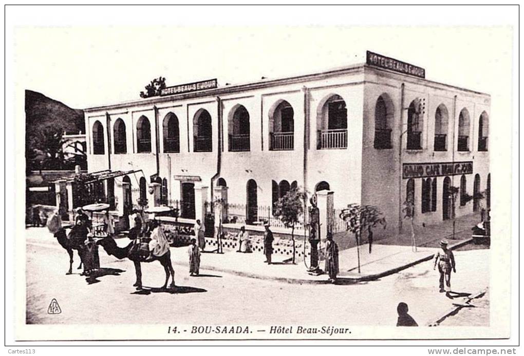 0 - B20383CPA - BOU SAADA - ALGERIE - Hotel Beau sejour - Parfait état - AFRIQUE