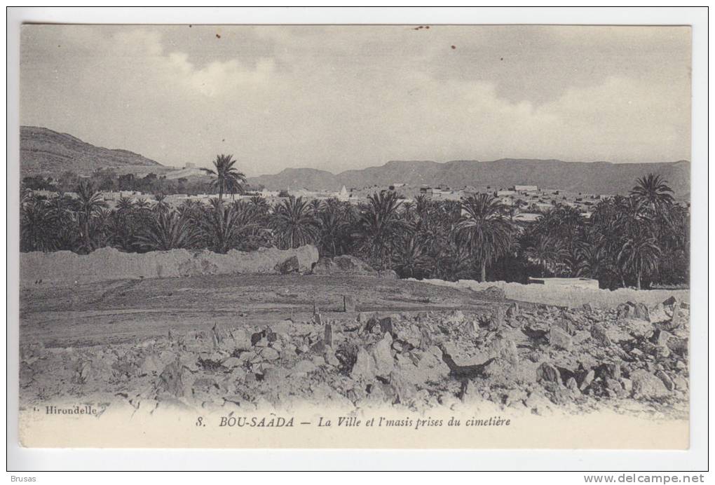 Bou Saada - La Ville Et l'masis Prises Du Cimetiere