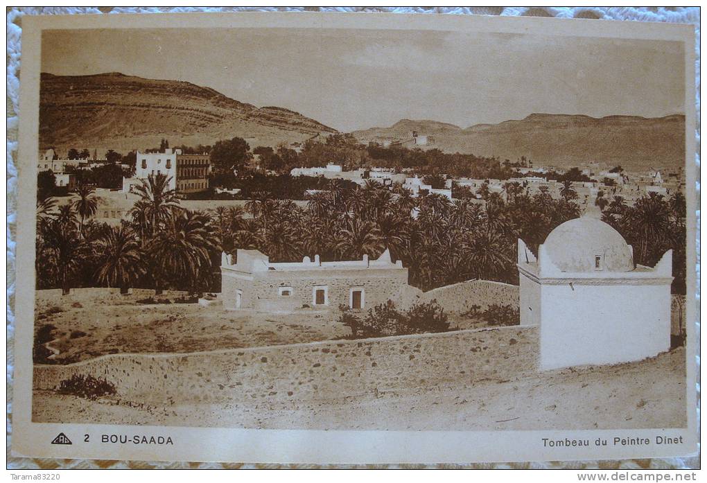 CPA ALGERIE 2. BOU SAADA TOMBEAU DU PEINTRE DINET