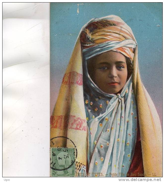 CPA - SCENES ET TYPES - Petite Fille de Bou-Saada - 823