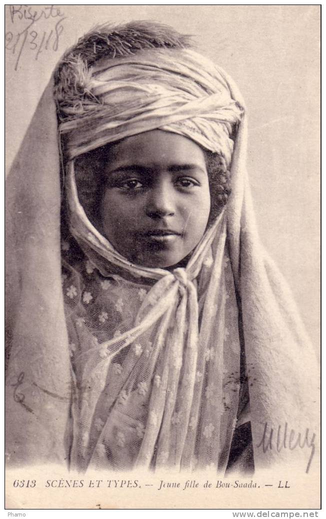 Algerie scenes et types jeune fille de Bou Saada LL 6313
