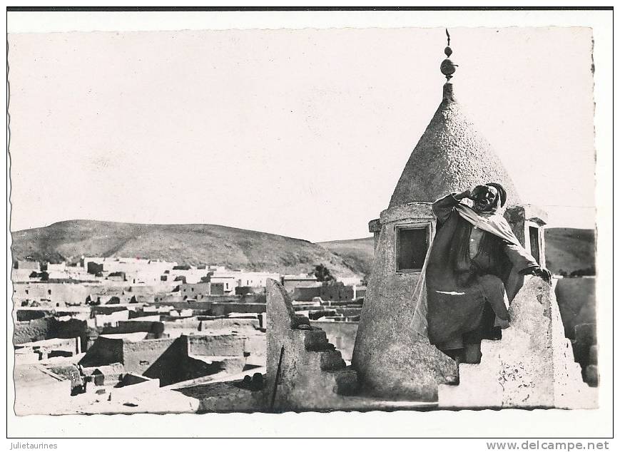 BOU SAADA ALGERIE CITE DU BONHEUR APPEL A LA PRIERE CPSM BON ETAT