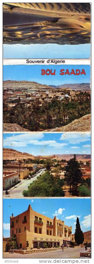 ALGERIE. BOU SAADA   DEPLIANT 12 VUES.  voir 3 scans