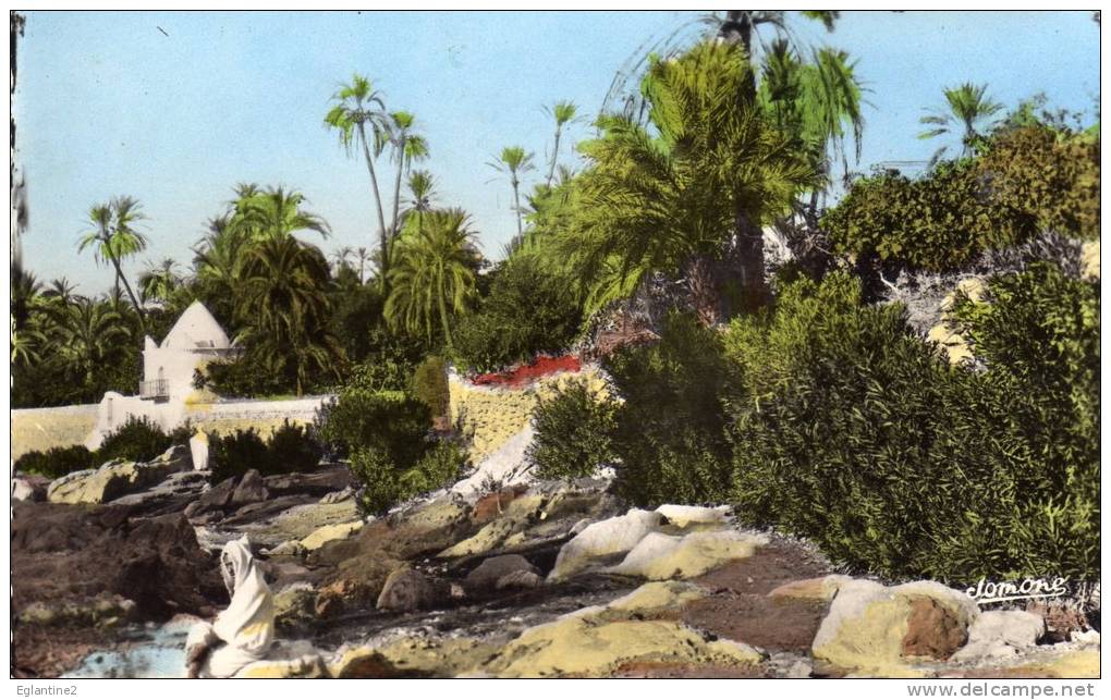 CARTE POSTALE.  ALGERIE. BOU-SAADA. LE PAVILLON DINET. 1950. .