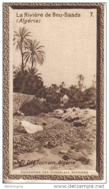 Chocolat  Suchard 2 scans dimensions 10.3/5.8 cm Algérie la rivière de Bou-Saada N° 7