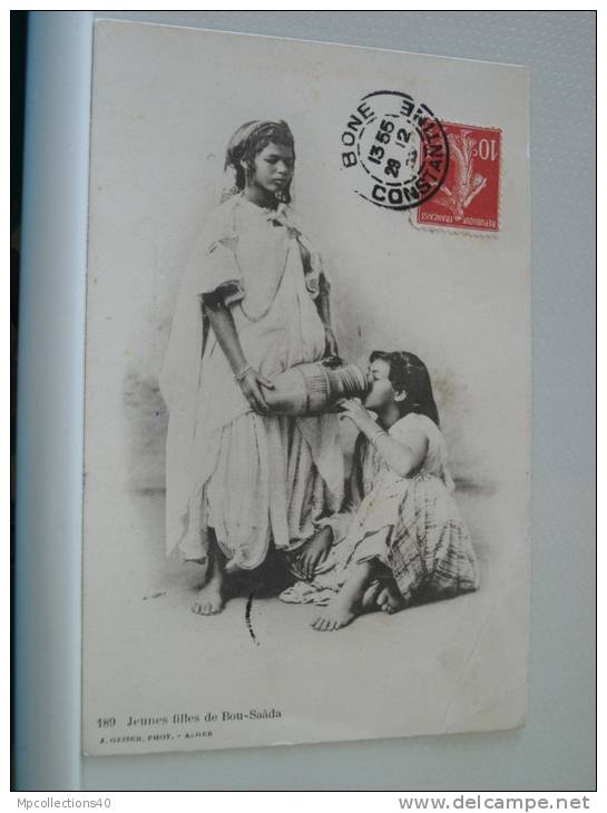 JEUNES FILLES DE BOU-SAADA - 1909 (EDITOR J. GEISER ALGER N° 189)