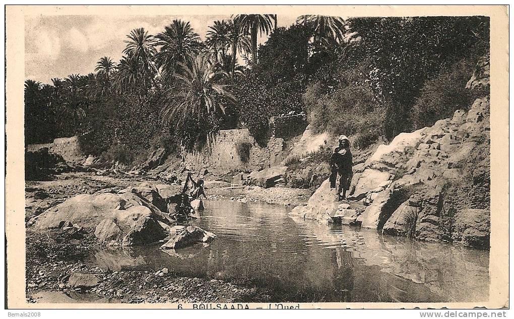 BOU-SAADA - L'Oued , timbres
