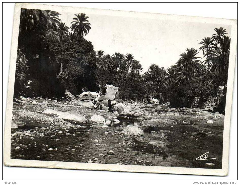 Bou Saada Gorges du Moulin Ferrero  Recto Verso Timbre