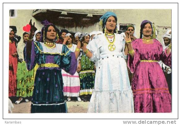 ALGERIE-12745-BOU SAADA (La Cité du Bonheur)-Danseuses Ouled Nails---------------animé e