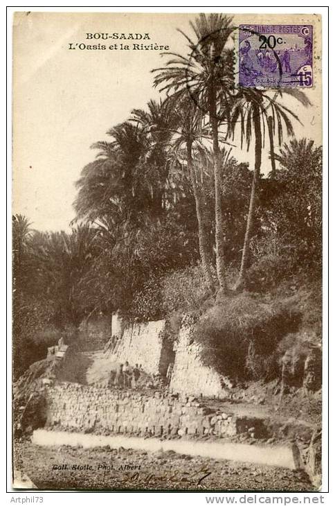 58034 - 69 cad LE PECHERIE  5 1922 s/CP de BOU SAADA pour la France  TTB