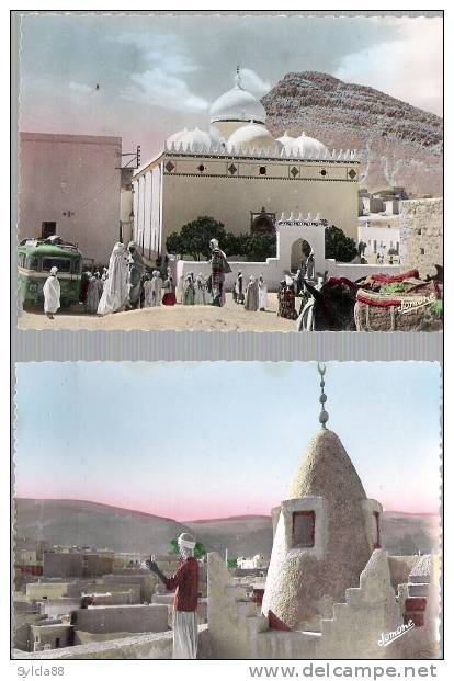 H 187   CPSM  BOU- SAADA  CITE DU BONHEUR  LOT DE DEUX CARTES