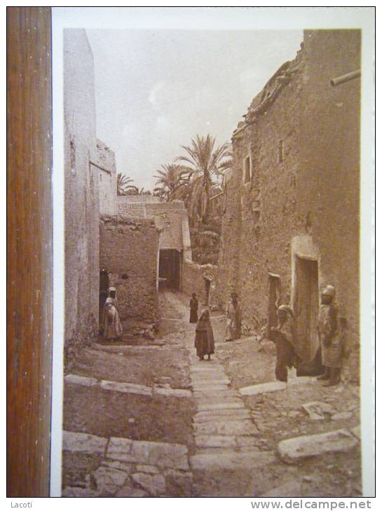 ALGERIE - BOU-SAADA - une rue du village près de la mosquée du palmier