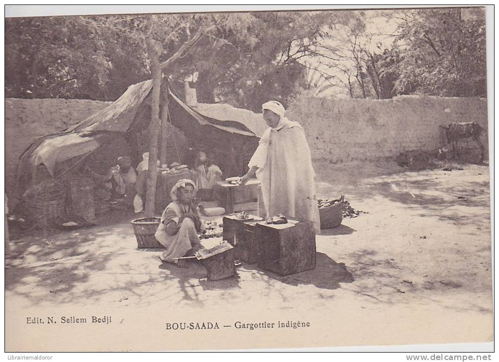 cpa- Bou-Saada. Gargottier Indigène