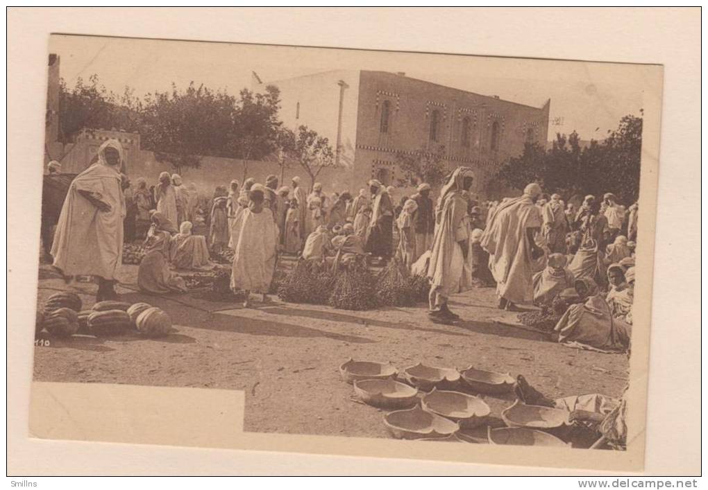 D51320 Postcard Bou Saada un jour de Marche, Algeria, Photo. Combier Macon , Divided Back, Address Lines, Unused