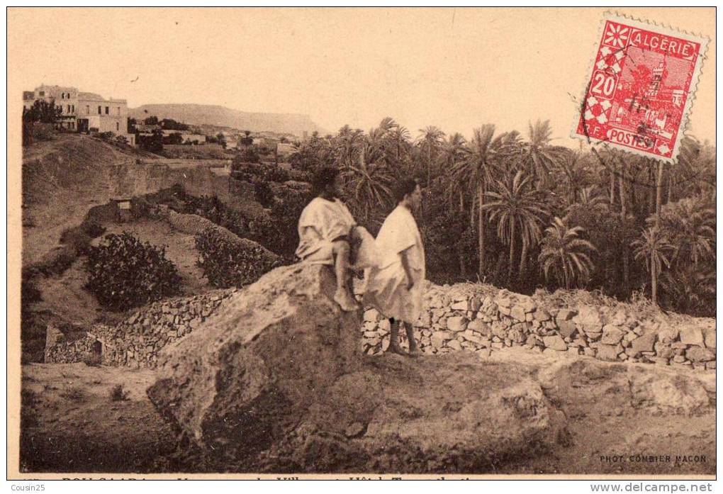 ALGERIE - BOU-SAADA - Un Aperçu du Village et Hôtel Transatlantique